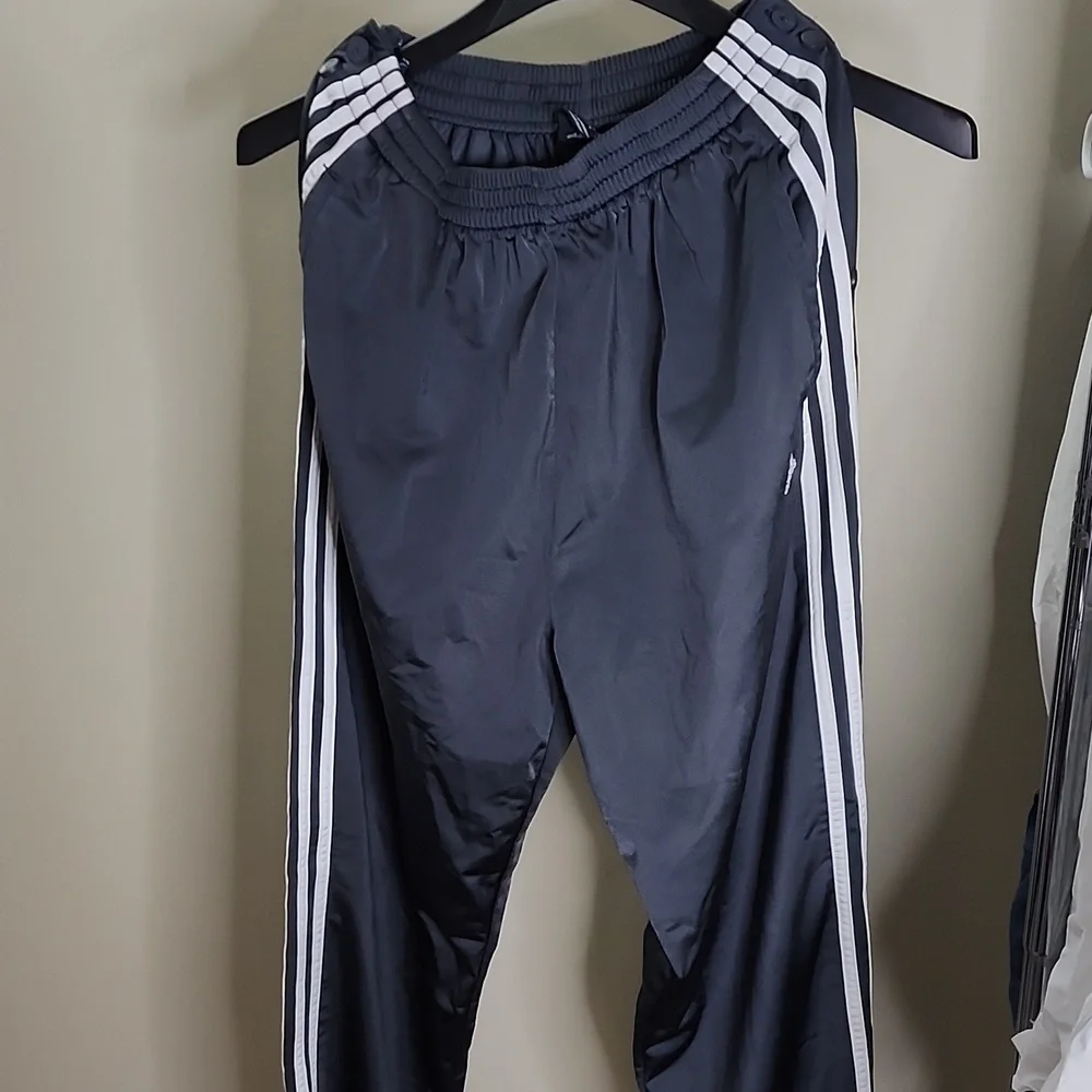 Adidas Full Sided Button Up Pants - Picture 1 of 5